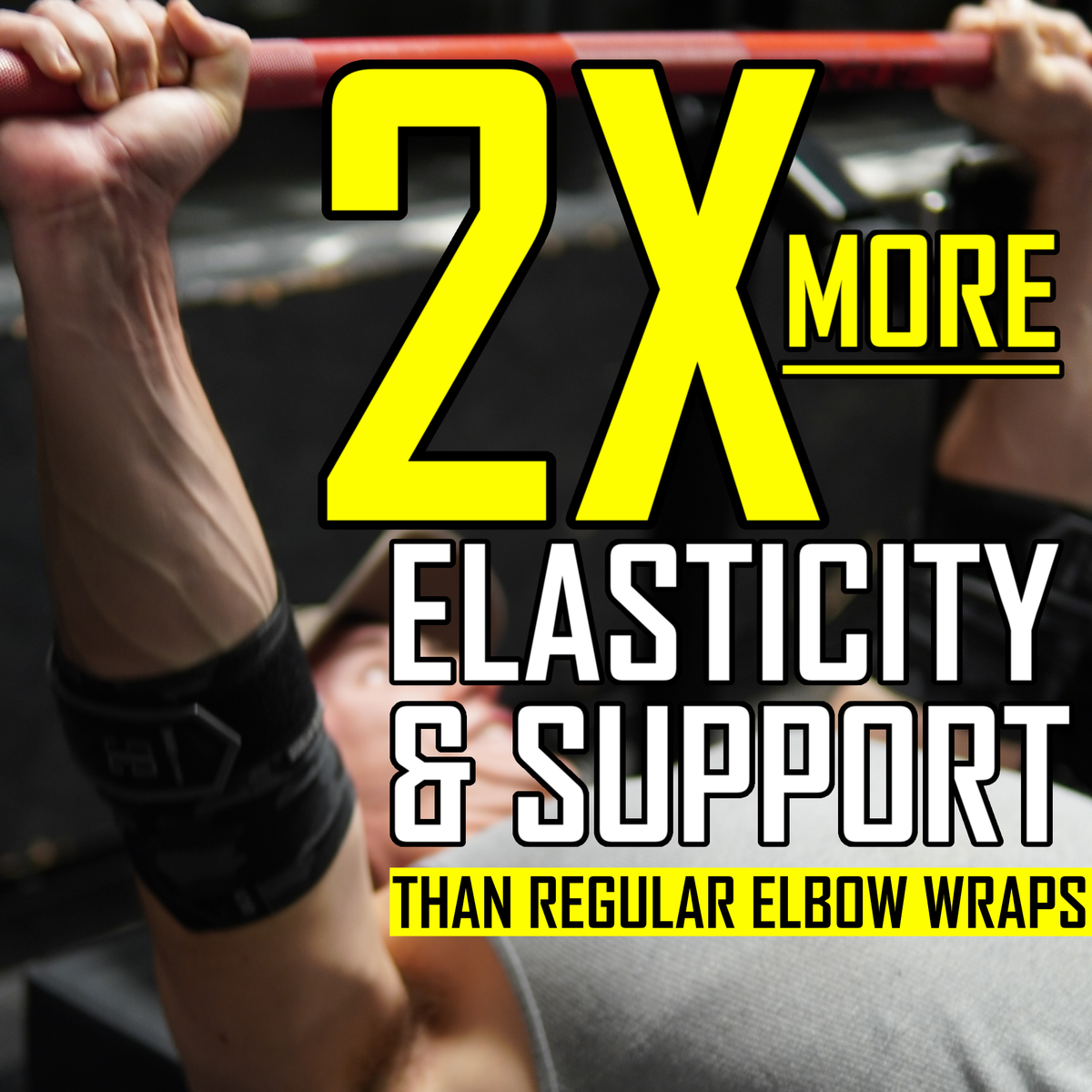 Goblin Gear RETRO 42" 2x Super Heavy Duty Elbow Wraps (Black Camo) – extra support infographic