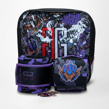 Goblin Gear RETRO 20" 3x Super Heavy Duty Wrist Wraps (Midnight Purple) – main product photo