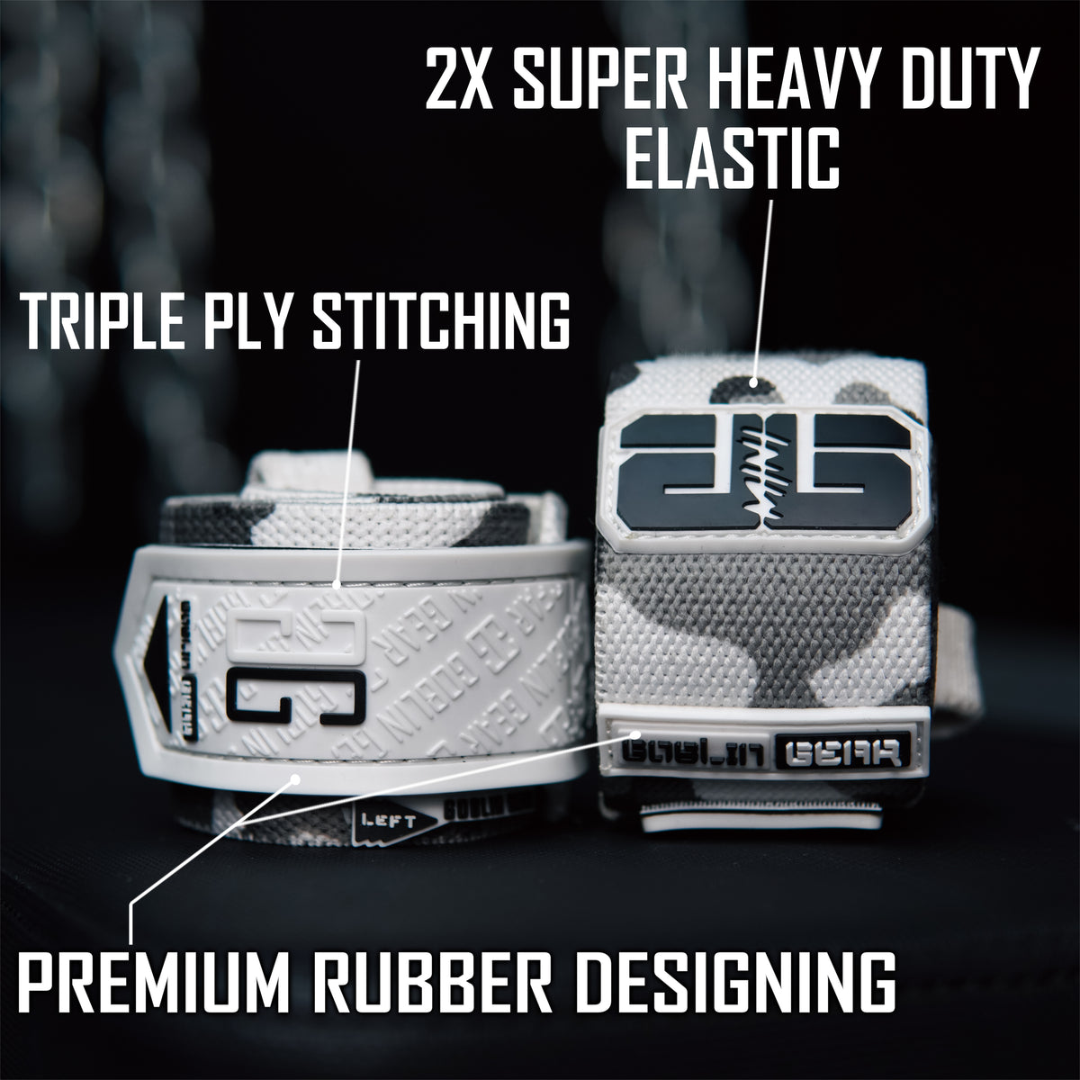 Goblin Gear 20" 2x Super Heavy Duty Mini Wrist Wraps – product photo 2 of 5