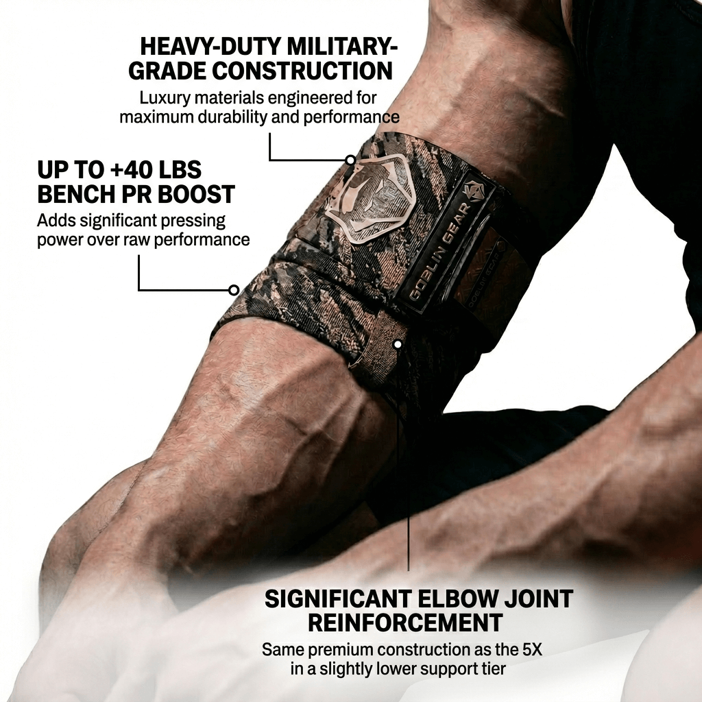 Goblin Gear 42" 4x Super Heavy Duty Elbow Wraps Sandstrike – product photo 2 of 6
