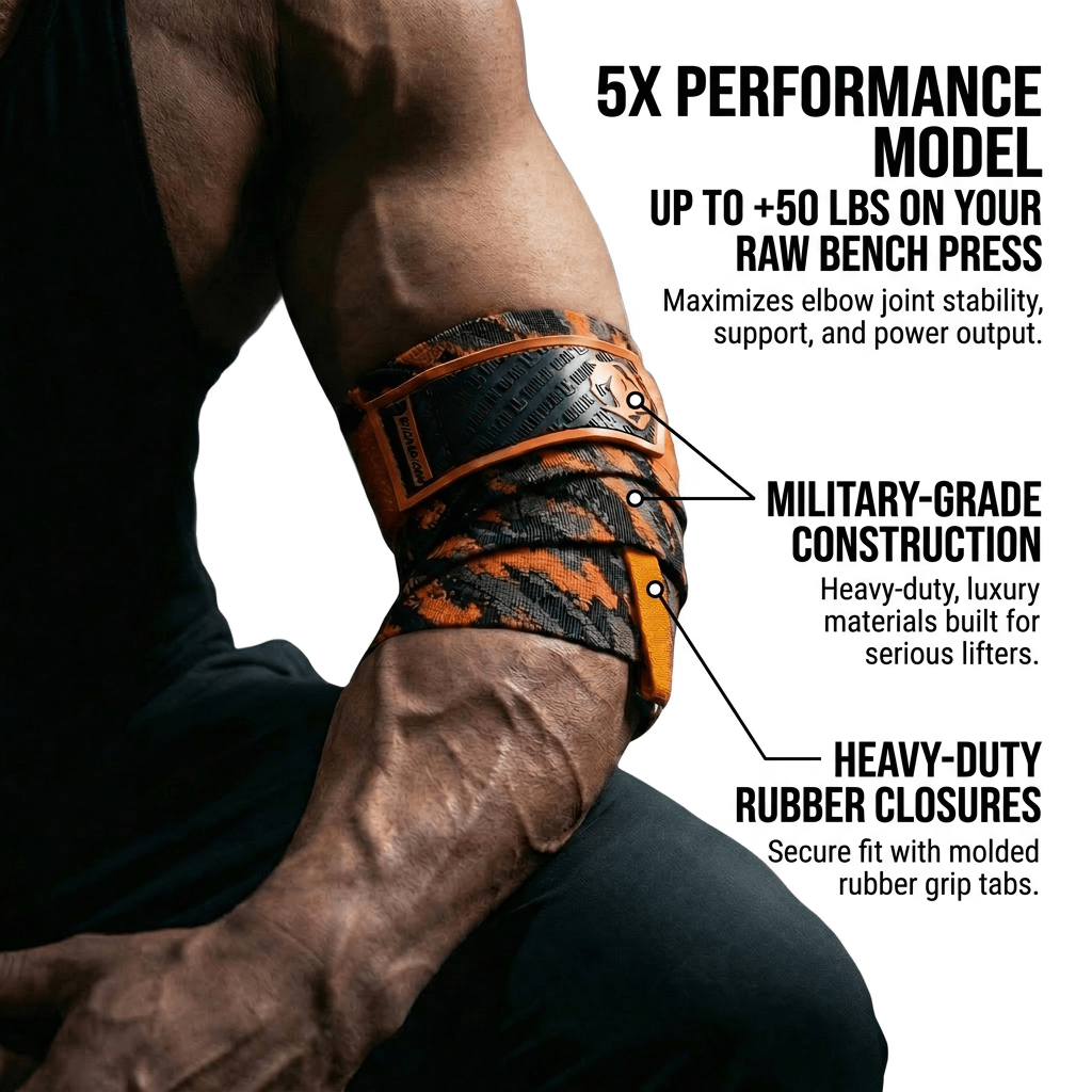Goblin Gear MUTATED 48" 5x Super Heavy Duty Elbow Wraps – product photo 4 of 7