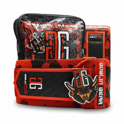 RETRO 42" 2x Super Heavy Duty Elbow Wraps (Red Camo)