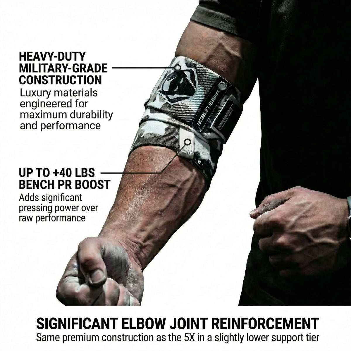 Goblin Gear 42" 4x Super Heavy Duty Elbow Wraps – product photo 5 of 15