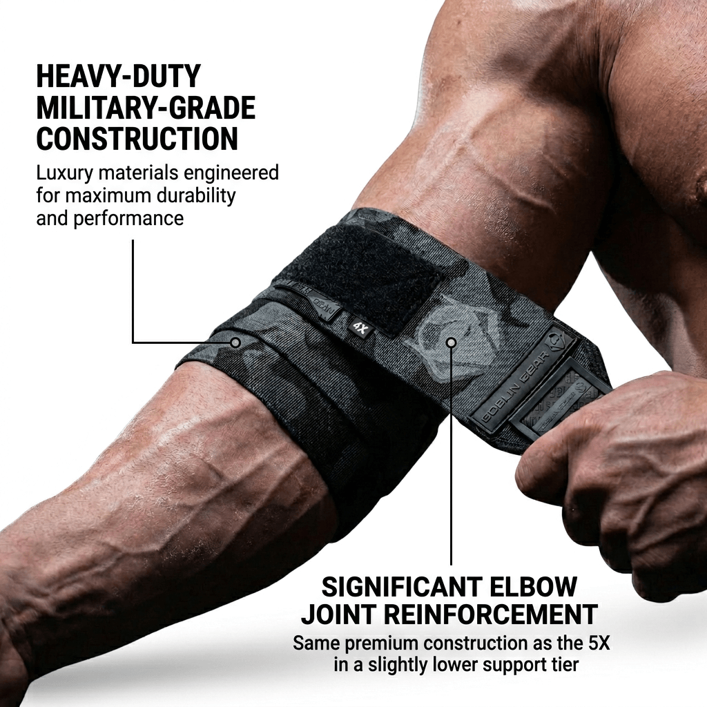 Goblin Gear 42" 4x Super Heavy Duty Elbow Wraps Incognito – product photo 2 of 5