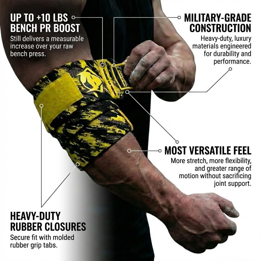 Goblin Gear 42" 2x Super Heavy Duty Elbow Wraps – product photo 3 of 9